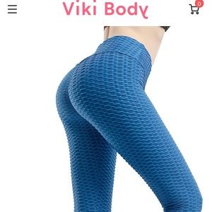 viki body | Pants u0026 Jumpsuits | Viki Body Anticellulite Leggings Large Blue  | Poshmark